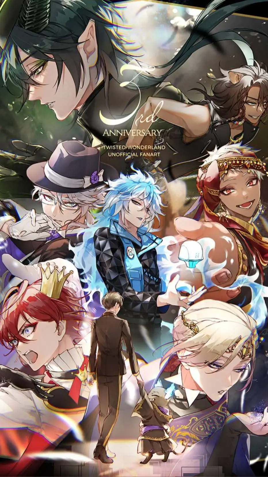 ai character: twisted Wonderland background