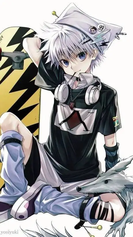 ai character: killua zoldyck ⚡ background