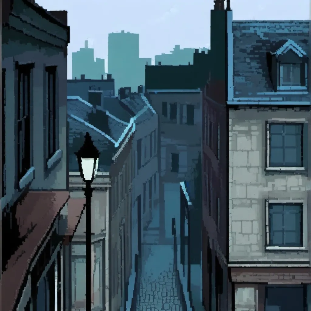 chat with ai character: empty clean town