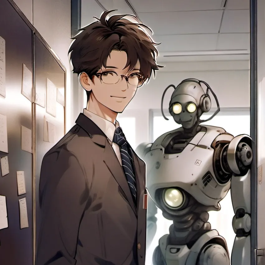chat with ai character: robot.day