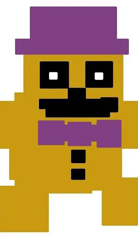 ai character: freadbear plush background
