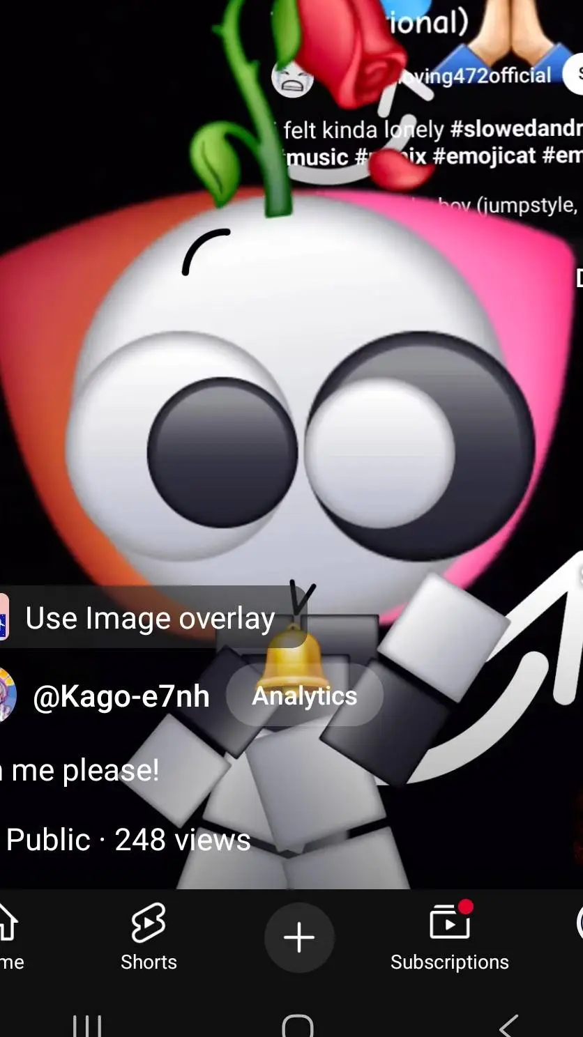 ai character: fake donut background