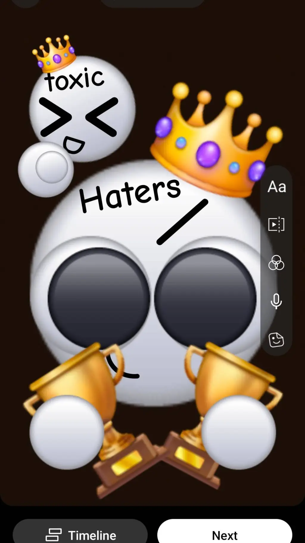 ai character: Hater background