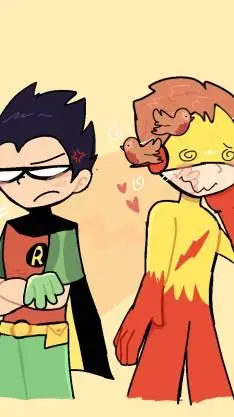 ai character: kid flash  background