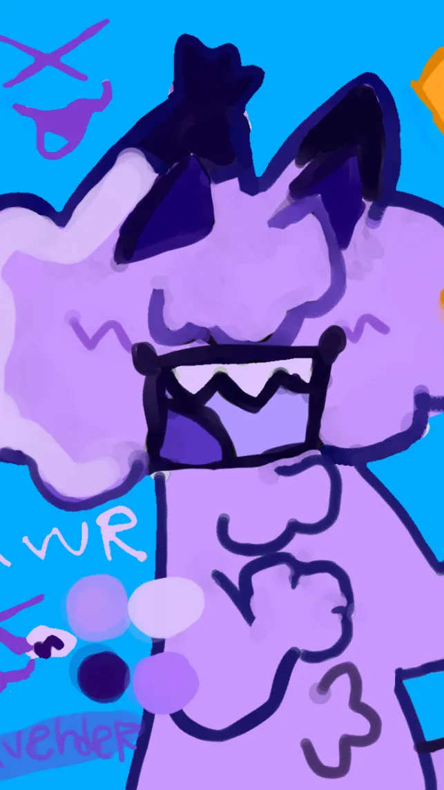ai character: Lavender  background