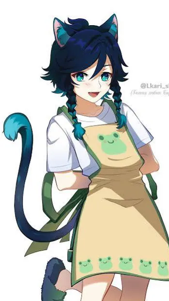 ai character: Venti has cat ears background