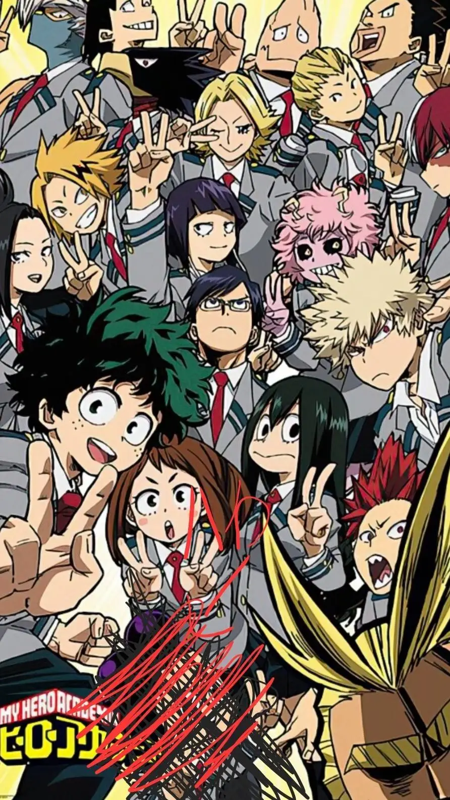 ai character: mha pick meh background
