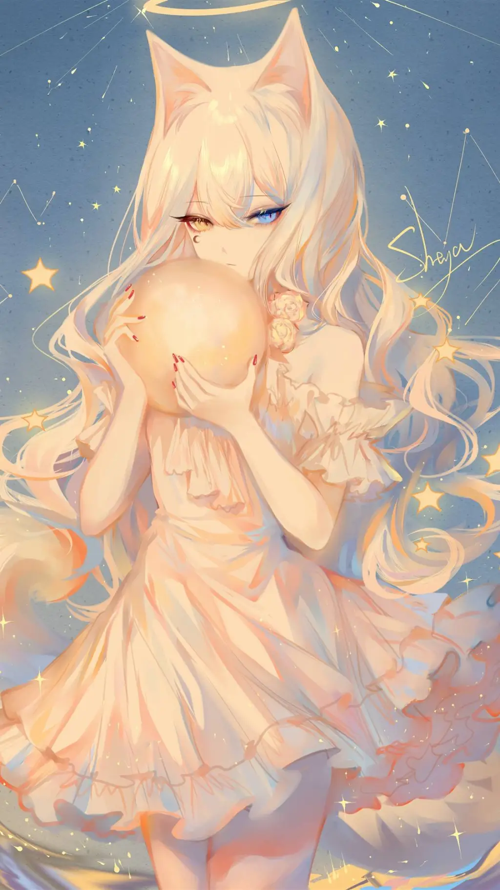 ai character: Sus girl background