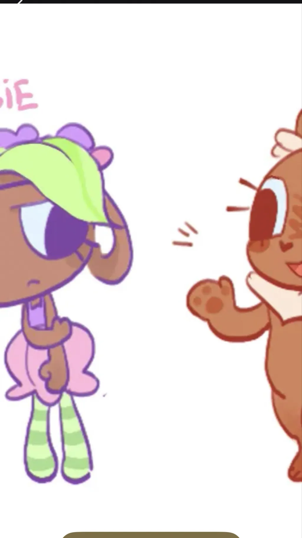 ai character: Bassie x cocoa background