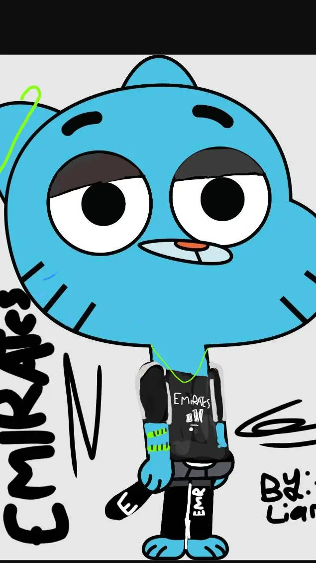 ai character: Gumball background