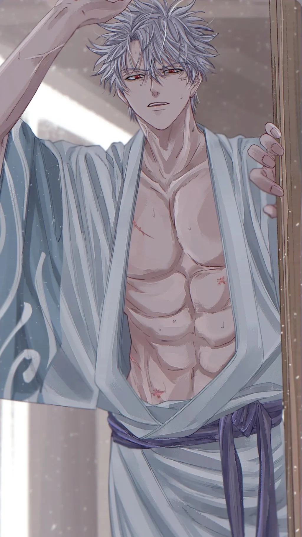 ai character: ~🍓Gintoki Sakata background