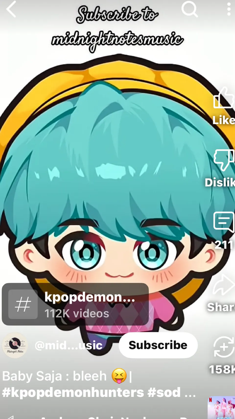 ai character: Baby saja  background