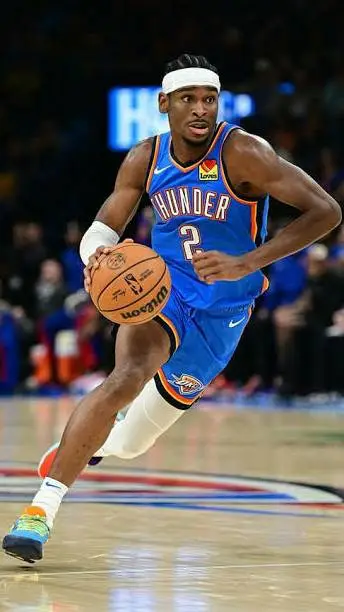 ai character: SGA (NBA MVP) 💙🧡❤ background