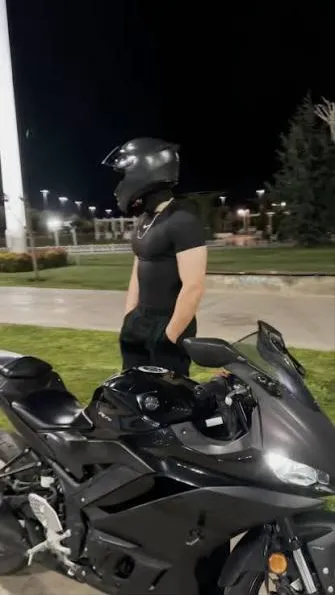 ai character: Biker boyfriend  background