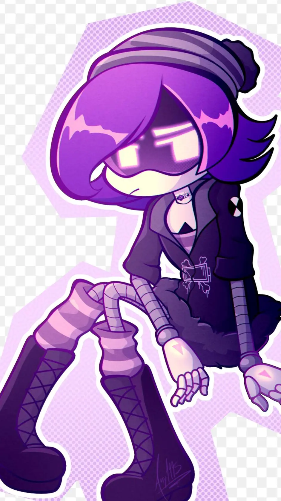 ai character: Uzi doorman background