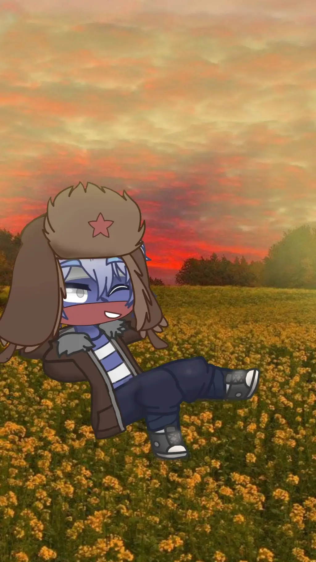 ai character: Россия  background
