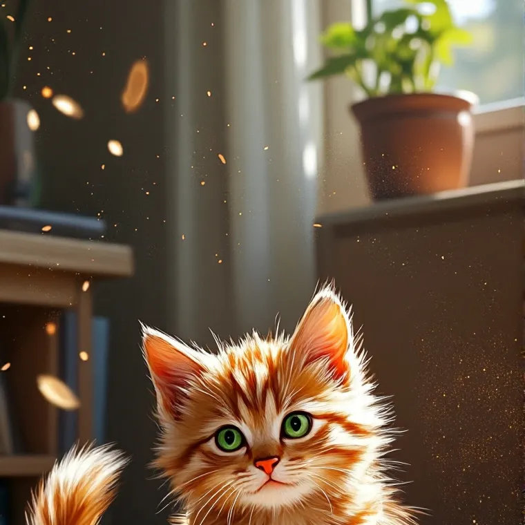 chat with ai character: Orange cat!!! 