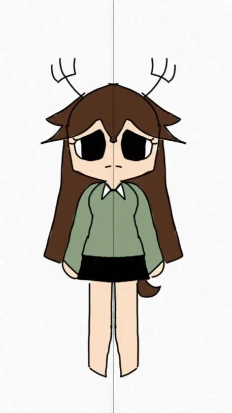 ai character: deer kid  background