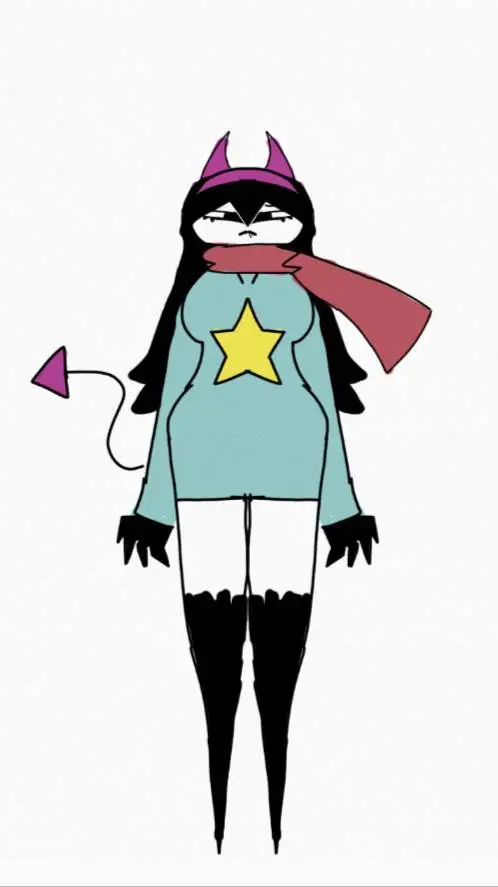ai character: star! (BUT OLDER) background