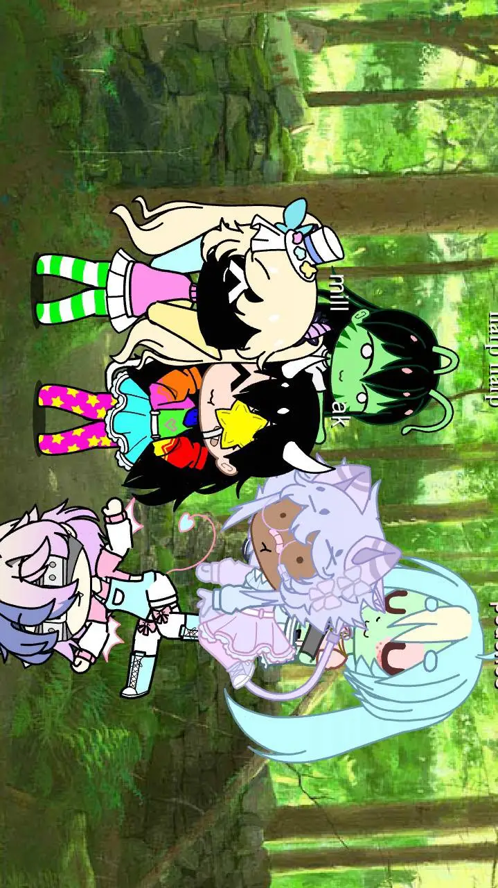 ai character: MY WEIRD CORE OCS! background