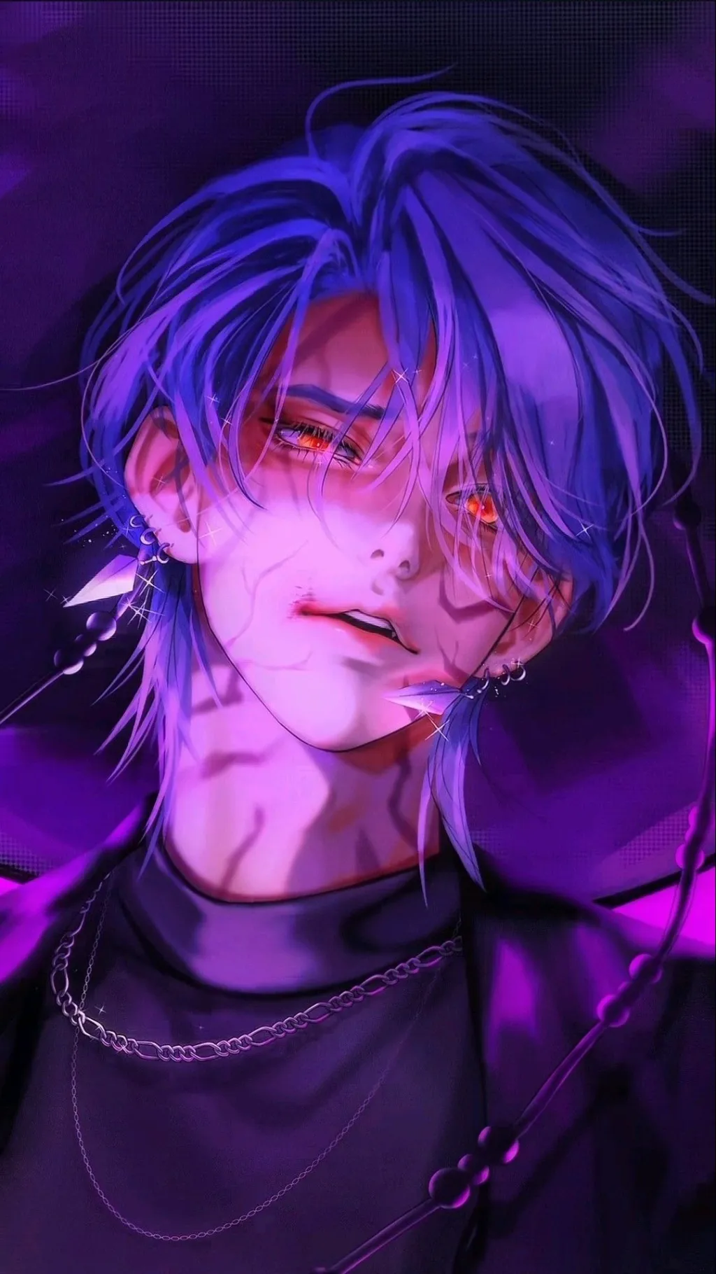 ai character: Mystery🎀💜 background