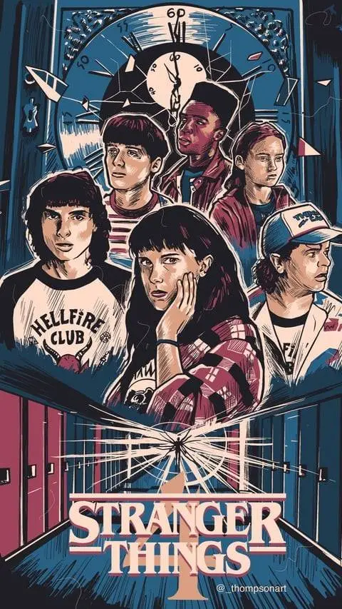 ai character: Stranger Things background