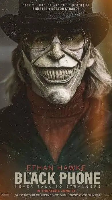 ai character: The black phone background