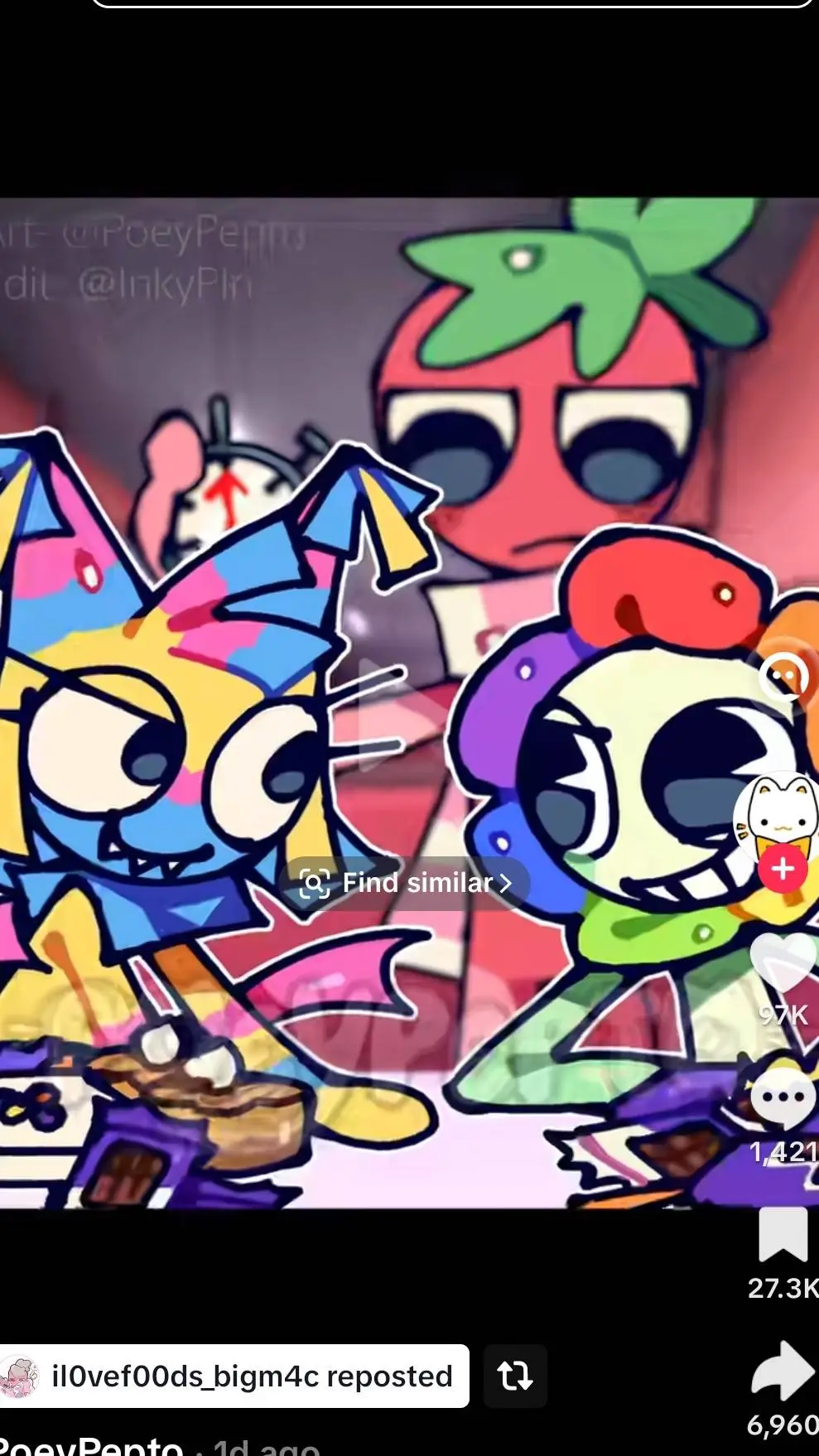 ai character: CANDY EATING CONT- background