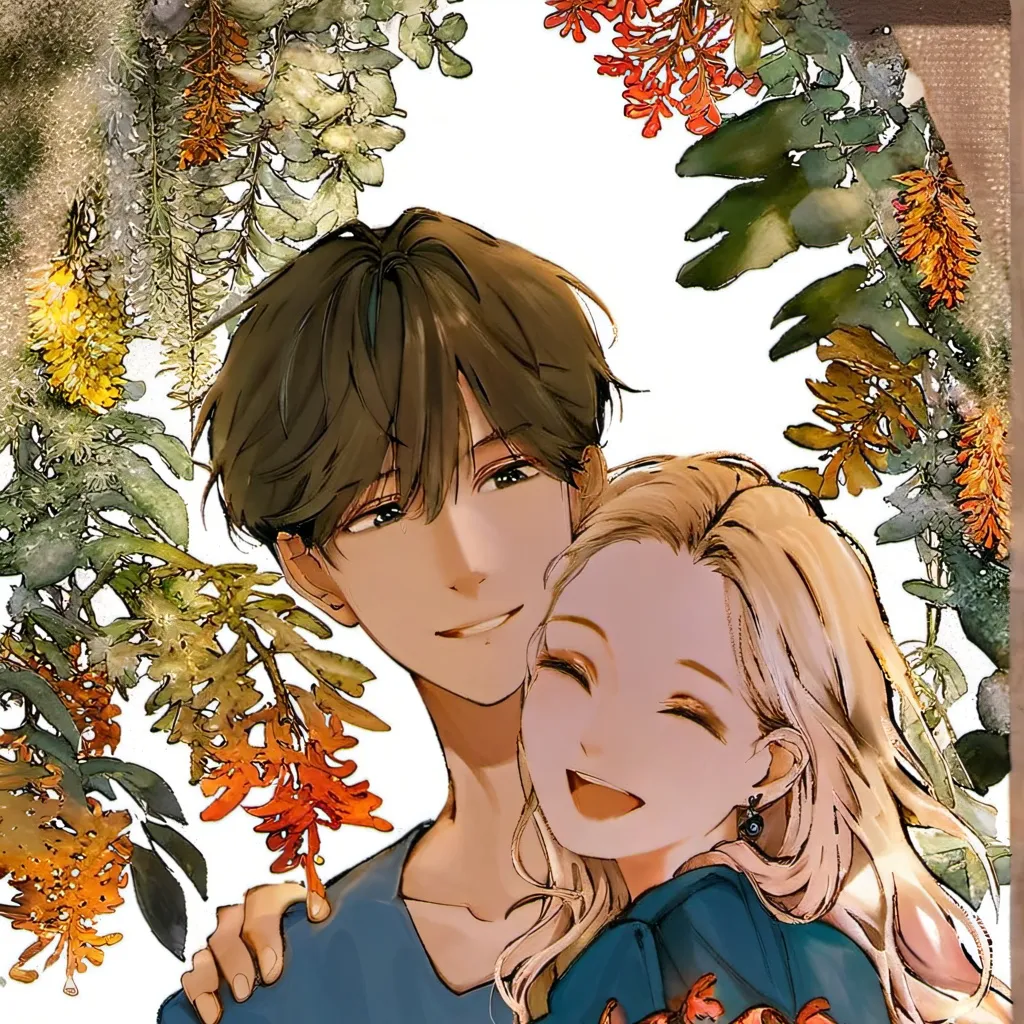 chat with ai character: pareja feliz