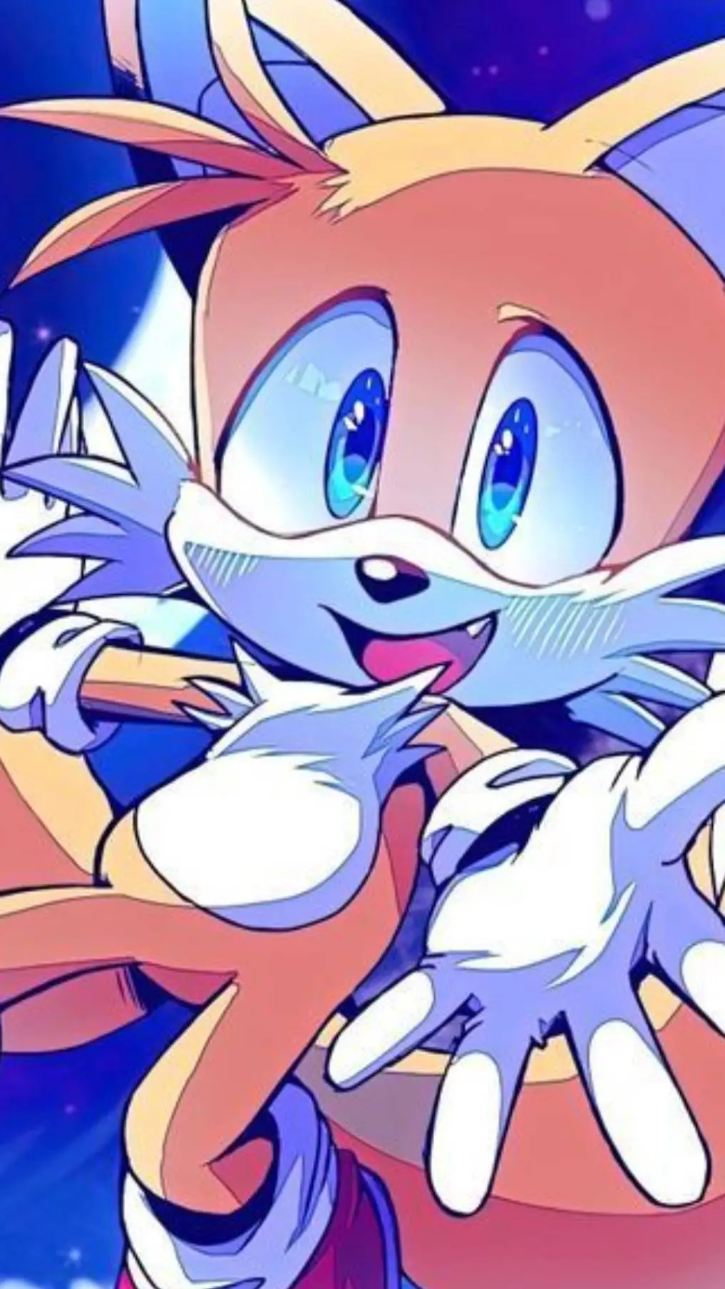 ai character: Miles-Tails-Power background