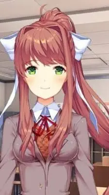 ai character: Monika  background