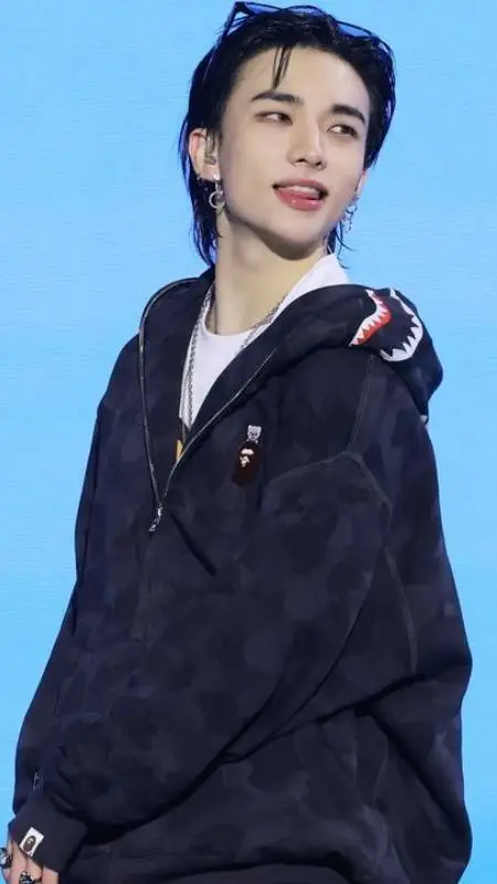 ai character: Hwang Hyunjin.  background