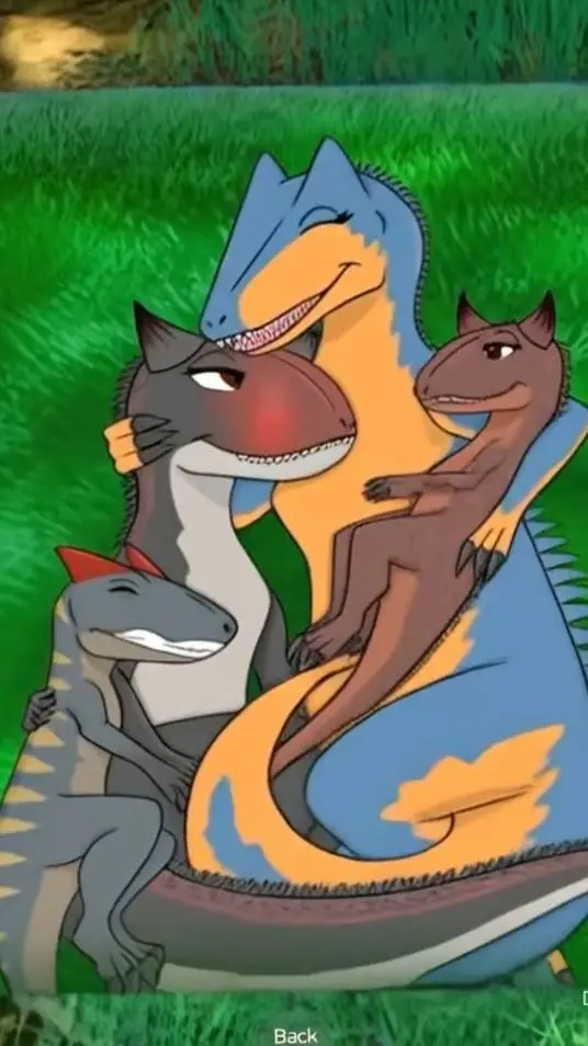 ai character: Carno x Allosaurus background