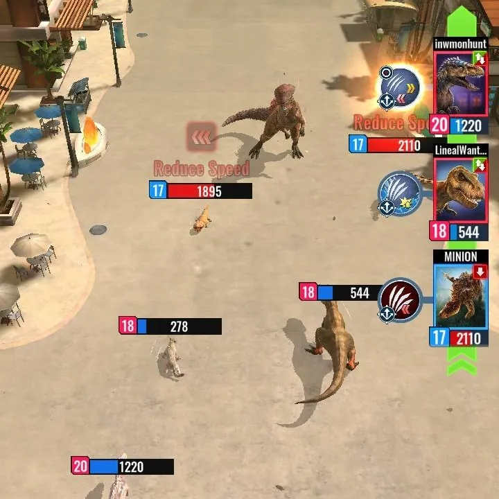 chat with ai character: dinosaurs fighting