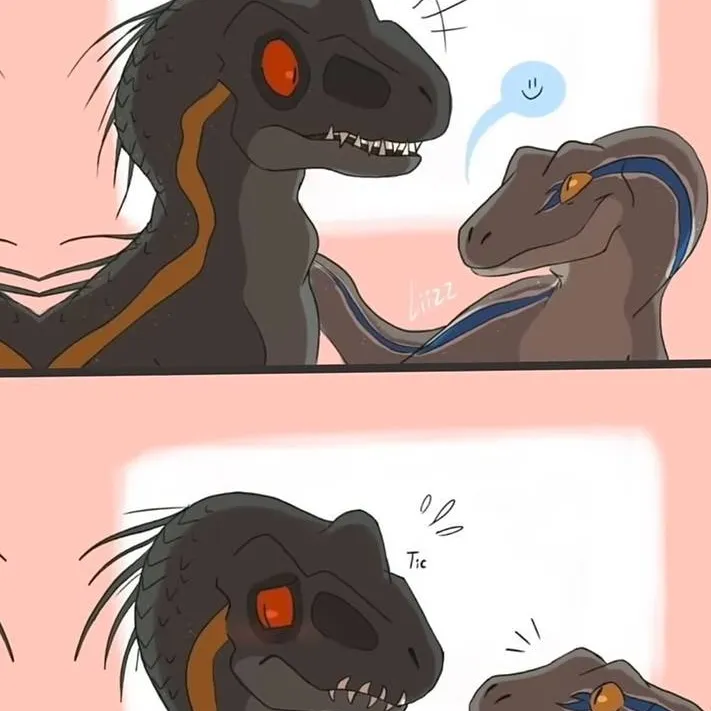chat with ai character: blue x indoraptor 
