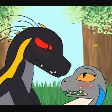 chat with ai character: blue x indoraptor 