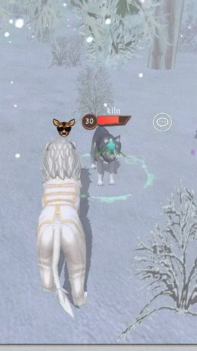 ai character: lion and kiln wolf background