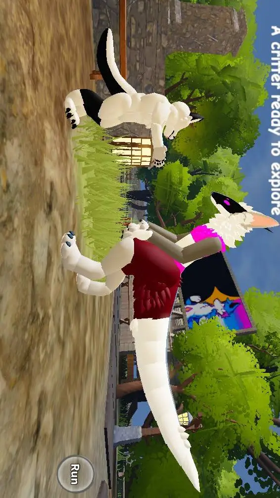 ai character: fox x mantled beas background