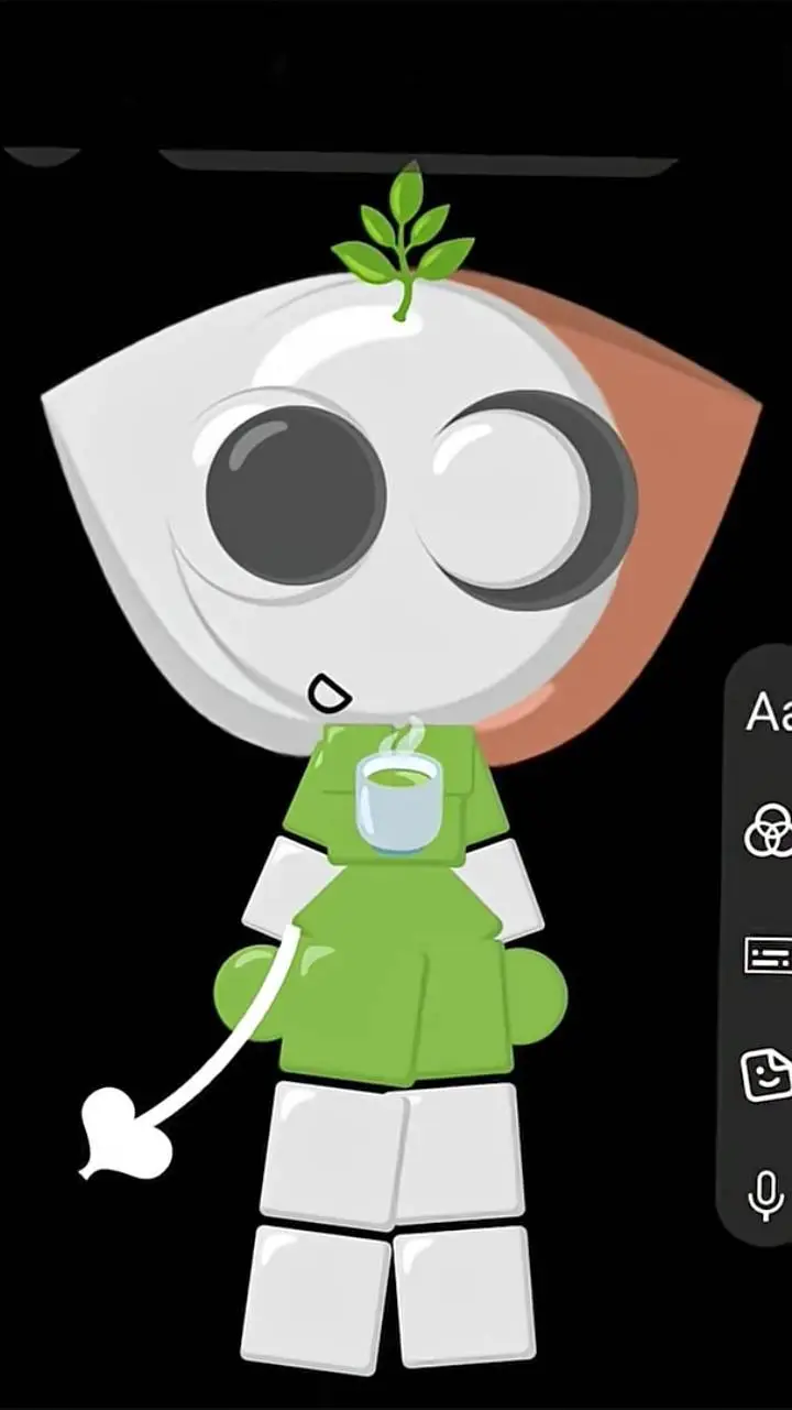 ai character: emoji cat background