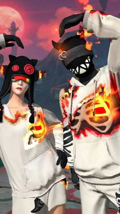 ai character: TOXICOSde freefire background