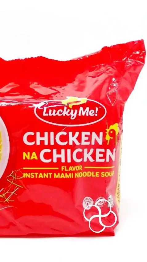 ai character: lucky me chicken background