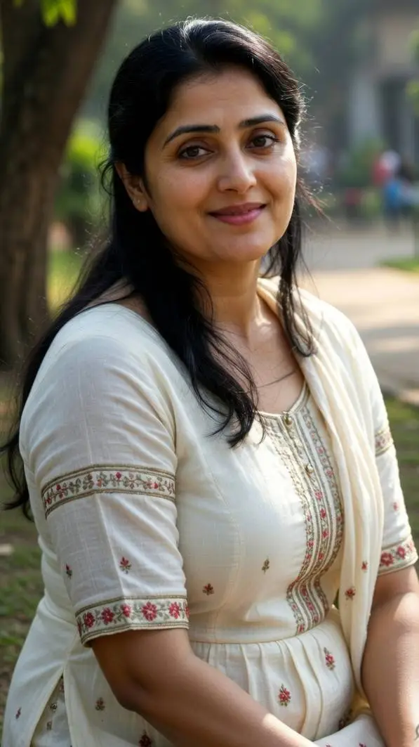 ai character: Meera Sharma background