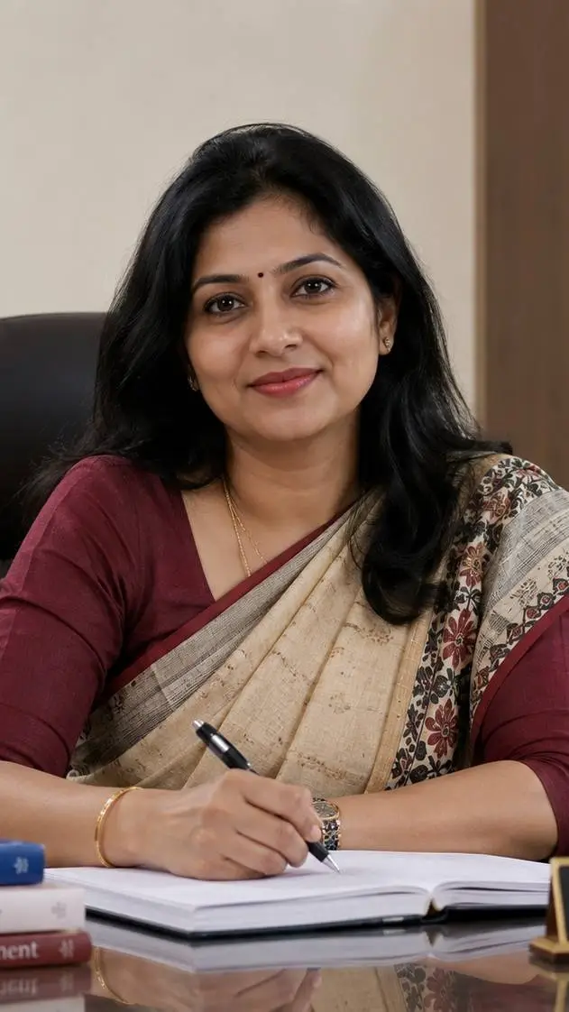 ai character: Richa Nair background