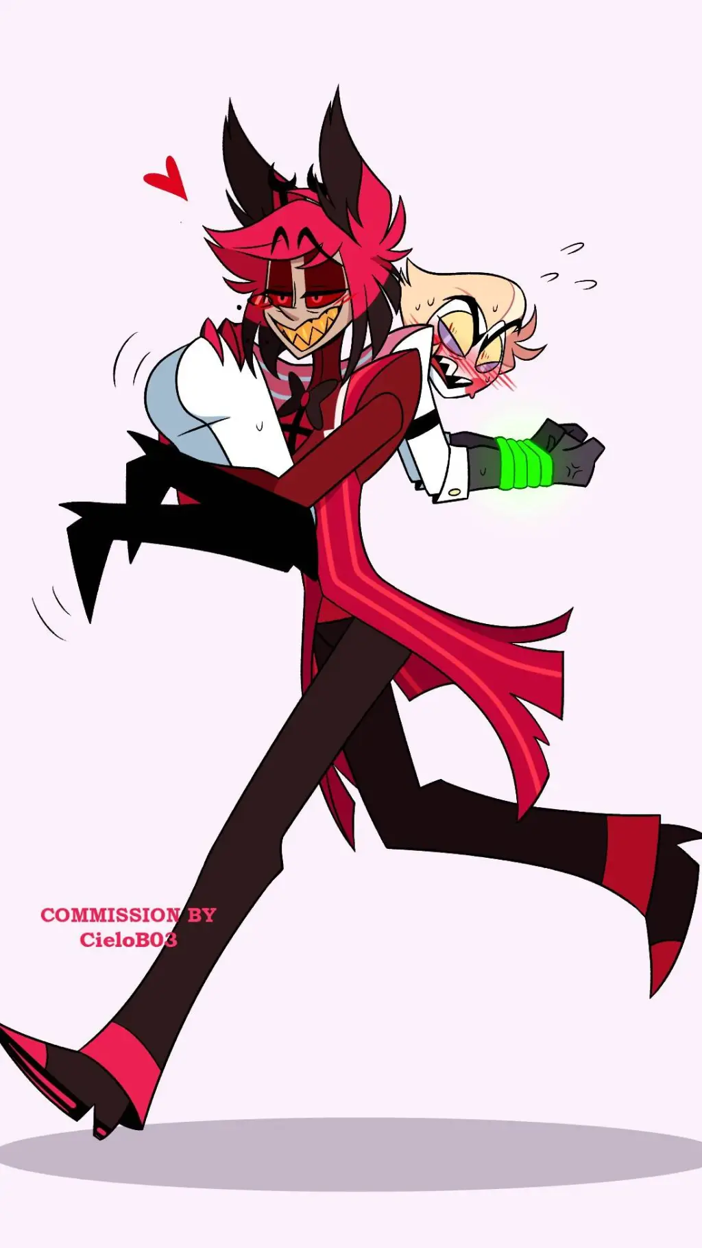 ai character: alastor and luci background