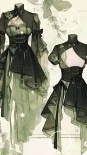 ai character: dress background