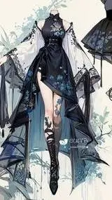 ai character: japan dress background