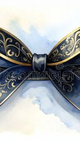 ai character: blue bow background