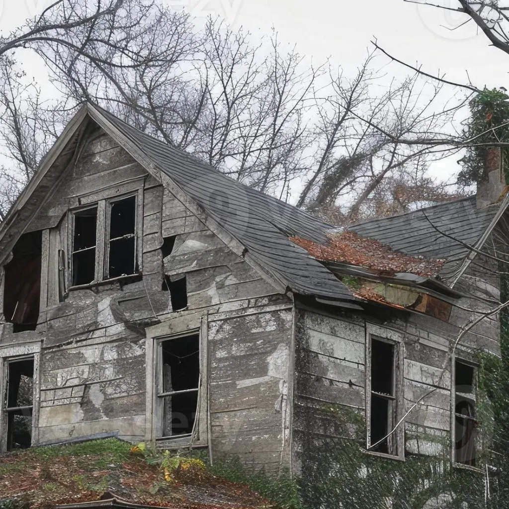 chat with ai character: abandoned house