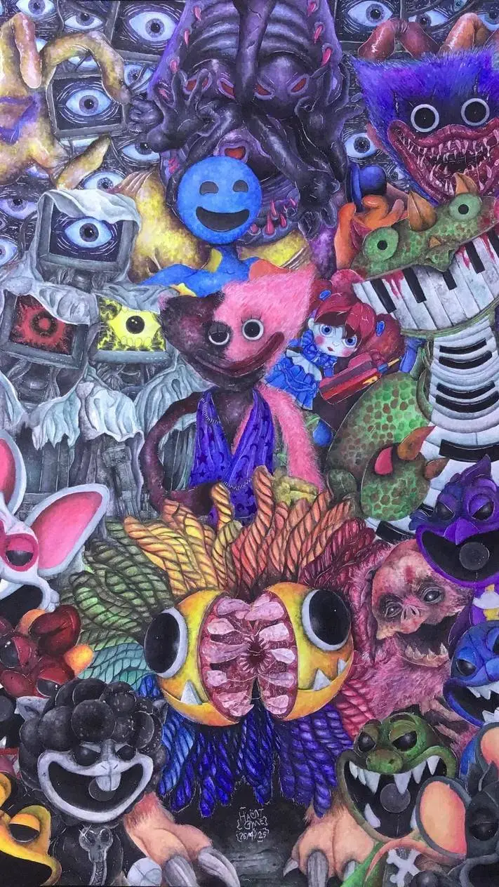 ai character: poppy playtime  background