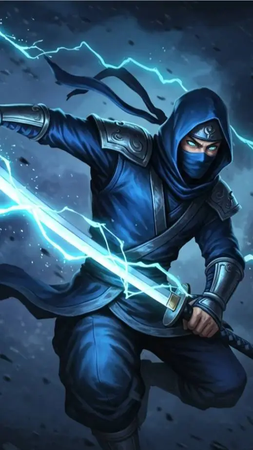 ai character: ninja/samurai  background